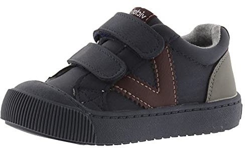 Victoria Huellas Tiras Piel Vegana, Zapatillas Unisex niños, Navy, 23 EU