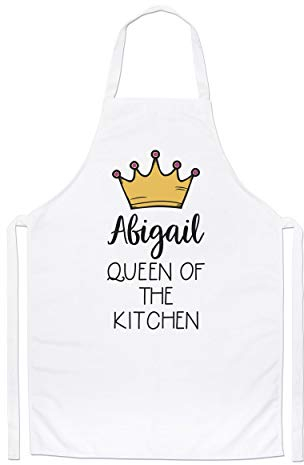 Kochschürze, personalisierbar mit Namen Queen of the Kitchen, Backschürze