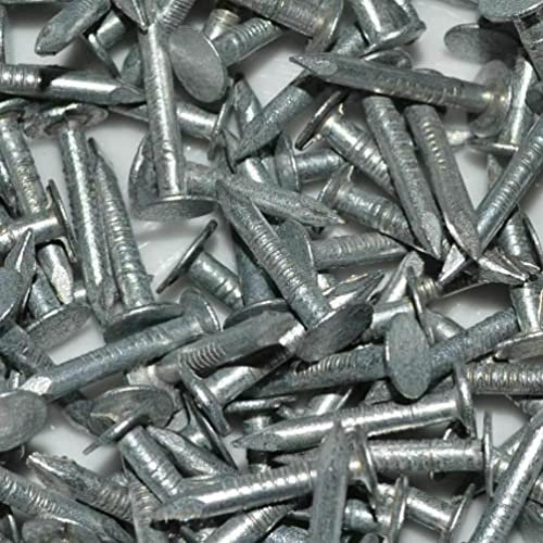 SISI UK® Clavos galvanizados para tejado, cabeza grande de 13 mm, 15 mm y 20 mm (15 mm) x 50 unidades