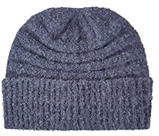TOM TAILOR Damen Strickmütze mit Struktur 1032646, 10904 - Stormy Sea Blue, ONESIZE