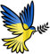 Beautiful Ukrainian Peace Dove,of Peace Symbol Ukraine,Ukrainian Flag Vinyl Sticker,Ukrainian National Emblem Sticker,Support Ukrainian Bumper Sticker (1pcs)