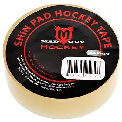 Mad Guy Shin Pad Hockey Transparent Tape 24mm x 20m, 10 Rolls