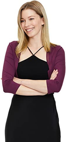 Vera Mont Damen 8675/4808 Blazer, Shiny Bordeaux, 40