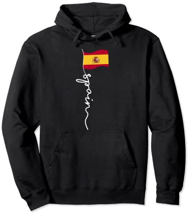 Bandera de España con nombre español para españoles y que aman a España Sudadera con Capucha