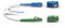 EMSECKO Glasfaserkabel LC/APC auf SC/UPC 22CM mit Lichtwellenleiteradapter, FTTH LWL Patchkabel,9/125μm Singlemode Simplex OS2 Kabel (LC/APC-SC/UPC)