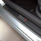 EAGLEG 4 Pezzi Car Adesivi Soglia Fibra Carbonio per Fi-at 500 500x 500l Panda Tipo Punto Bravo, Battitacco Pedal Stickers AntiGraffio Pellicola Protettiva, Auto Styling Accessori, 500l White