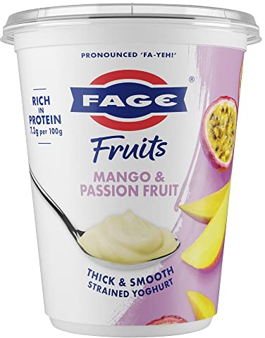 Fage Fruits Mango & Passion Fruit Thick & Smooth Strained Yoghurt 380g