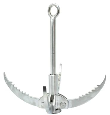 Retractable Grappling Hook for Magnet Fishing | Add Extra Leverage to a Fishing Magnet to Lift Heavy, Awkward Items & Fold Down to Size of a Water Bottle | Recovery & Treasure Hunting