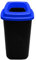 Home Centre Plastic Recycling Kitchen Office Waste Bin 28 Litre Blue Open Touchless Rim Sorting Waste Segregation Recycle Rubbish Container Six Colour Code Management School Work Trash Box