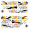BIKE-label Fahrradrahmen Aufkleber 12-teilig XL Sticker orange urban graphic X400117VA