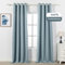 MYSKY HOME Gardinen Verdunklungsvorhänge mit Ösen Blickdichte Vorhänge Wärmeisolierter 2er-Set Vorhang Verdunkelung Durchgängen Beschichtung Sonnenschutz für Schlafzimmer, 245 x 130cm, Blau