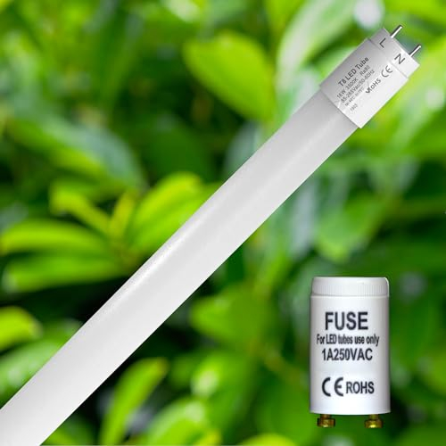 Pflanzenlicht LED Röhre 120cm 3500 Kelvin, 16 Watt G13 T8 mit Starter