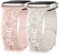 Missair Floral Gravierte Apfelband Kompatibel mit Apple Watch Armband 40mm 41mm 38mm, Weiches Elegantes Silikon Armband mit Blumenmuster für iWatch Series SE 9 8 7 6 5 4 3, Damen 2er Pack