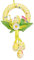 EXQUILEG Ostern Osterei Dekokranz, Osterkranz mit Bunten Ostereiern, Kränze Girlande Wandkranz Türkranz Osterdeko für Tür Wand Fenster Frühling Deko (Gelb)
