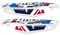 AZ GRAPHISHOP ADESIVI PARAMANI RESINA 3D COMPATIBILE CON HONDA AFRICA TWIN CRF 1100 L ADVENTURE SPORTS 2024 APA-ATAS-24 (Glare White (Tricolor))