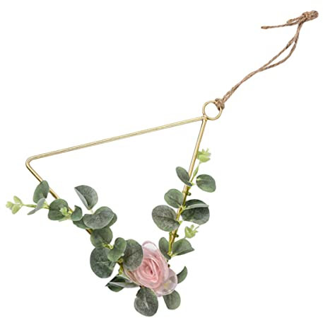 Zerodeko 1Stk Blumenring hochzeitsdeko ländlich schmücken Wandbehang Anhänger Dekorationen Eisen