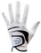 YaoFafa2178 Pack 1 Stück Herren-Golfhandschuhe Aus Lammfell für die Linke Hand mit Anti-Rutsch-Granulat, Weich, Atmungsaktiv, Verschleißfest, Herren-Golfhandschuh,White,23(Length18cm)