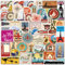 TYXHXTF 200 Stück Reise Aufkleber Retro Vintage Stickers Set Wasserfeste Aufkleber Sticker Set Weltreisen Sticker Set für Koffer Laptop Motorrad Skateboard Auto Fahrrad Computer Jugendliche Erwachsene