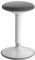 Bürohocker NEW YORK höhenverstellbar, weiß / grau. Ergonomisches Design, 360° drehbar, Max. Belastung: 130 kg. Ergonomischer Hocker, Stehhilfe, Bürostuhl ergonomisch für mehr Komfort am Schreibtisch.