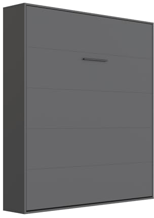 SMARTBett Schrankbett M1 160x200 Vertikal Anthrazit Klappbett