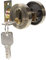 ANDRESLAD Zinc Alloy Single Cylinder Deadbolt Lock Lock for Bedroom Bathroom and Entry Doors Easy Installation and Smooth Finish Keyed for High Security
