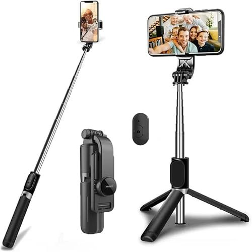 Portable Selfie Stick For Honor 100/100 Pro/200/200 Pro/200 Lite/Honor 90/90 Smart/90 Lite with Remote Shutter 3-in-1 Phone Tripod Camera Compatible for Video Recording, Selfies, Streaming, Vlogging