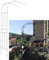 Arche de jardin en métal blanc - Pergola à fixation murale - 90 x 240 x 40 cm