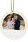 Amsgedhie Runder Weihnachtsschmuck: Acryl-Weihnachtskugeln - Personalisierte Weihnachtsanhänger (Foto und Text) - Weihnachts-Schlüsselketten und -Anhänger (Stil 1)