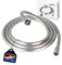 tecuro PREMIUM Brauseschlauch 1,25 m, verdrehsicher, silberglatt, KTW/DVGW