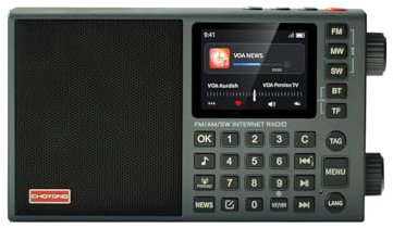 CHOYONG LC90 Mini Multi-Band Smart Internet Radio Portable WiF/4G,AM/FM,Longwave & Shortwave Radio with SSB Single Side Band,Bluetooth,TF Card,All World Radios,Digital Radio,Small Radio choyoung