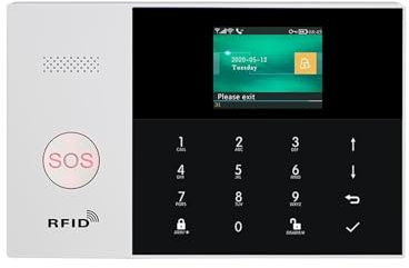 MZZYG Sistemas De Seguridad para El Hogar Sistema De Alarma Tuya WiFi gsm For Seguridad del Hogar con Detector De Sirena Inalámbrico Compatible con Control De Aplicación Smart Life(A-105.)