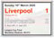Newcastle Utd League Cup Final Scoreboard - Jumbo Fridge Magnet