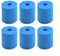 Zeroupshop Cartuccia di ricambio riutilizzabile in spugna per piscina, tipo H, per sistema Intex Pool System Blue Foam, cartuccia di ricambio da 30 mm foro centrale (6 pezzi)