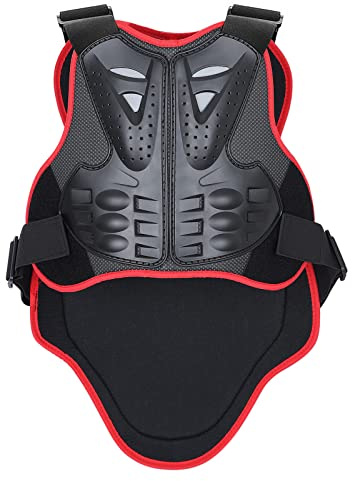 PELLOR Torace Sportivo Dorso della Colonna Vertebrale Gilet Protettivo, Equipaggiamento Protettivo Anticaduta per Motocicletta Corpo,Gilet Protettivo per Ciclismo, Sci, Equitazione, Skateboard