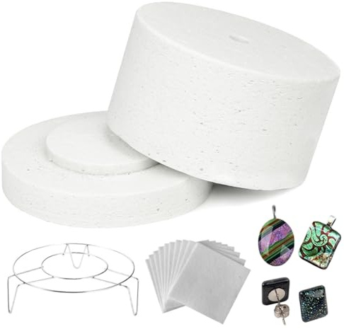 22 pièces/ensemble four à micro-ondes 7, 7 × 4, 3 pouces mini four avec 10 feuilles et joints pour la poterie, la fusion du verre, l'artisanat de bijoux, les accessoires de fabrication bijoux