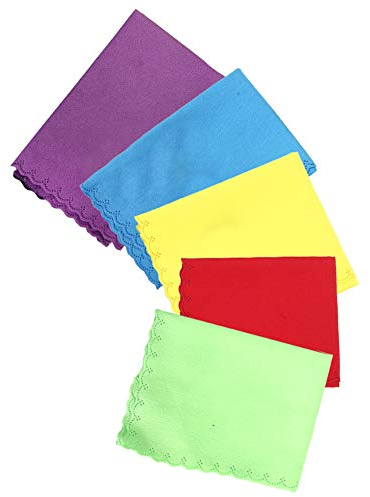 Reinigungstuch Für Musikinstrumente, 5 Stück, Flanell Poliertuch, 25x26cm, Weich Und Strapazierfähig - Effektive Reinigung, Wiederverwendbar, Für Gitarre Klavier Geige Saxophon