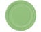 Solid Lime Green Round Paper Dinner Plates (22cm) 8 Count - Sturdy & Elegant for Parties and Events