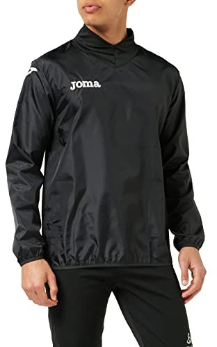 Joma Cortavientos Wind Polyester Chubasquero, Niños, Negro, 12