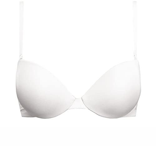 SIèLEI Reggiseno Push-up Coppe Gel 1344 con Ferretto (2, Bianco)