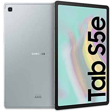 SAMSUNG Galaxy Tab S5e, SM-T725 64GB, Tablet, Display 10.5 SuperAMOLED, 64 GB Espandibili, RAM 4 GB, Batteria 7040 mAh (Ricarica Rapida), LTE, Android 9 Pie, Silver [Versione Italiana]