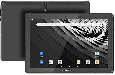 TAB1090 HD IPS 16:10 10.1 1280 x 800 4 núcleos 1.3 Ghz Pantalla Táctil Bisel 7,8 ultraslim SO: Android 9.1 Cámara Dual HD 5000 mAh 2GB DDR + 64 GB Bluetooth 5.0 GPS Radio FM Dual SIM WiFi 3. Negro