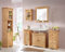 clever-moebel 6 TLG Badmöbel- Set aus Kiefernholz gelaugt/geölt, Badschrank, Badschränke