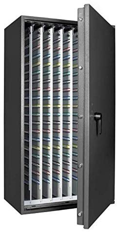 Secureo Format Schlüsseltresor STL 2880 Kl. I, Doppelbartschloss mit 2 Schlüsseln, Grad 1 nach EN 1143-1, H155xB85xT53 cm, 406 kg