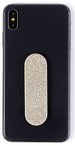 MOMOSTICK - L'original! Support pour téléphone Portable et poignée pour Smartphones et tablettes– téléphone Portable Bague pour iPhone Samsung Huawei (Série Perle - PU Or)