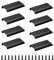 MOROBOR 8 Stück Moderne Griffe, Fingerrand, für Möbel, Schubladen, versteckte Schrankgriffe, Küche, Schublade, 120 mm, Schwarz