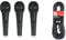 Behringer ULTRAVOICE XM1800S 3 Dynamic Cardioid Vocal and Instrument Microphones (Set of 3) & Stagg SMC10, Microphone Cable XLR-XLR Plug 10M