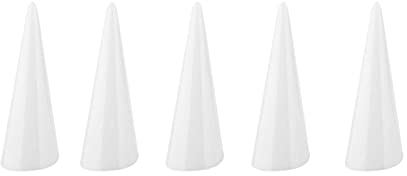 Ringhalter Präsentationsständer 5er Set aus Kunststoff Kegelform für Fingerringe Dekoration, Ausstellungsständer Schmuckdisplay