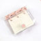 U-K Mini carnet de notes à 3 anneaux - Transparent - Pour étudiant - Portable - Kawaii - Fournitures scolaires - Pratique et pratique.