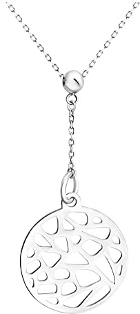 SOFIA MILANI - Damen Halskette 925 Silber - Kreis Ornamenten Anhänger - 50386