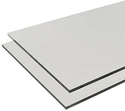 HPL Platte wetterfest | Fassadenplatte, Balkonplatte, Schichtstoffplatten | in 6mm, 8mm | VERSCHIEDENE FORMATE | TOP QUALITÄT MADE IN GERMANY (100 x 90cm (8mm Stärke), Lichtgrau RAL7035)